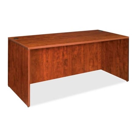 Sp Richards Lorell Rectangular Desk Shell - 66"W x 30"D x 29-1/2"H - Cherry - Essentials Series LLR69408